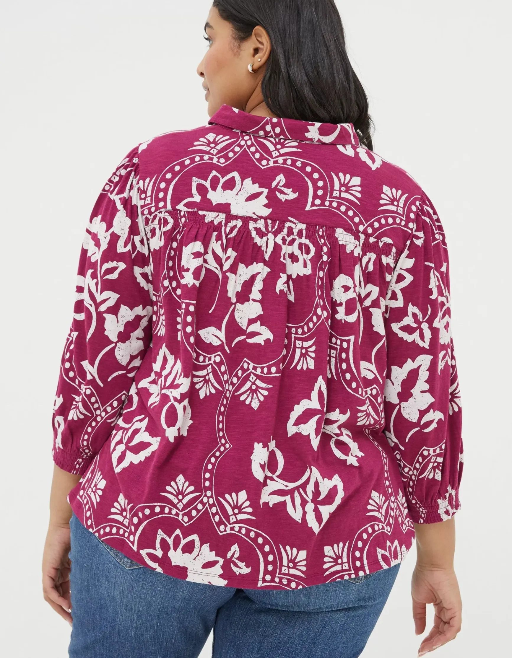 FatFace Sadie Wallpaper Shirt|Women View All