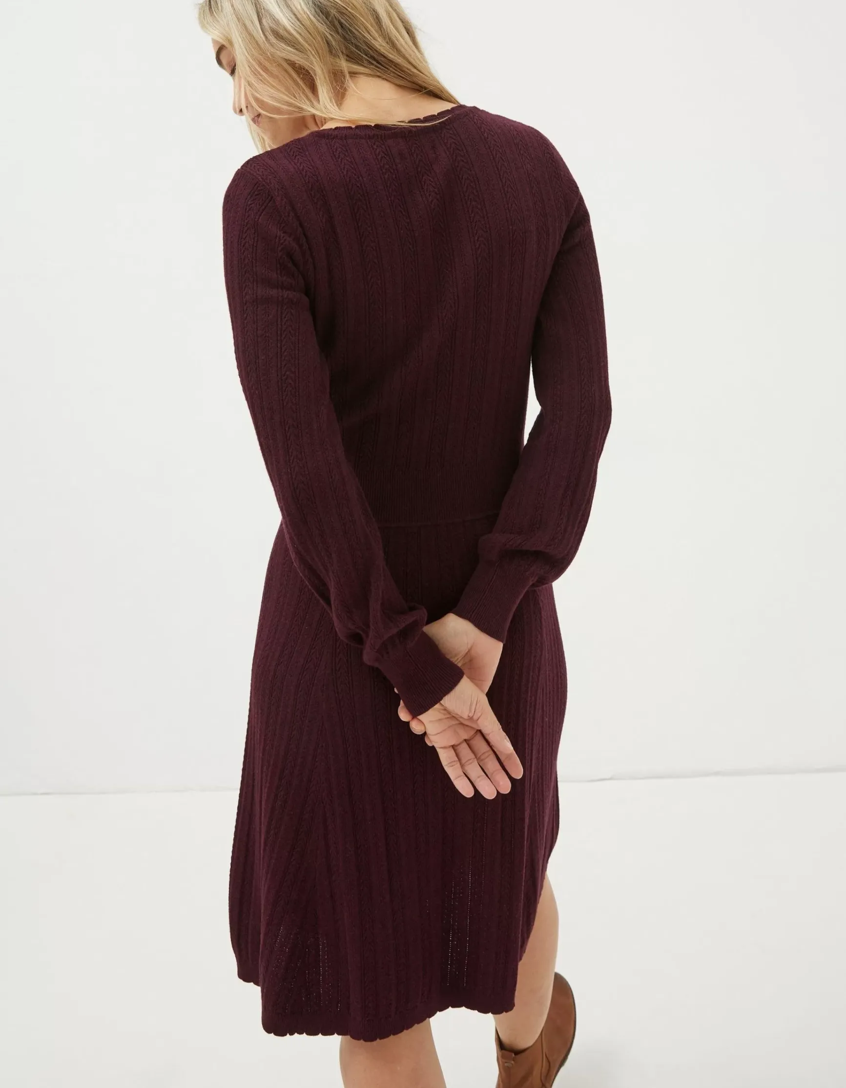 FatFace Saffron Knitted Skater Dress|Women View All