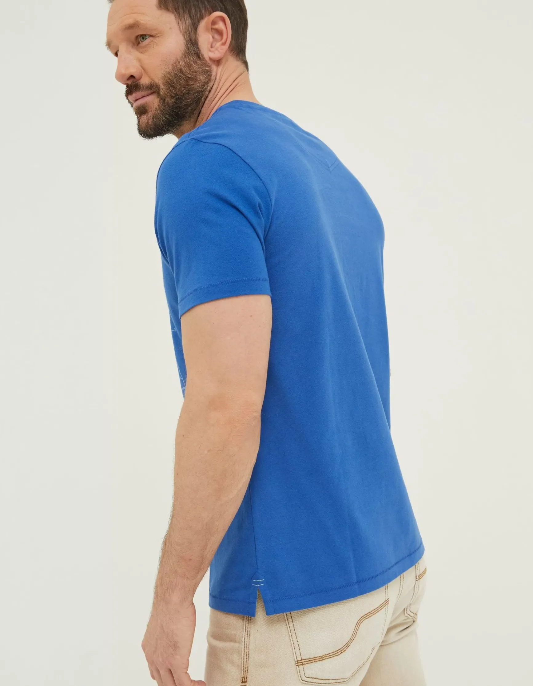 FatFace Sail Boat Sketch T-Shirt|Men T-Shirts