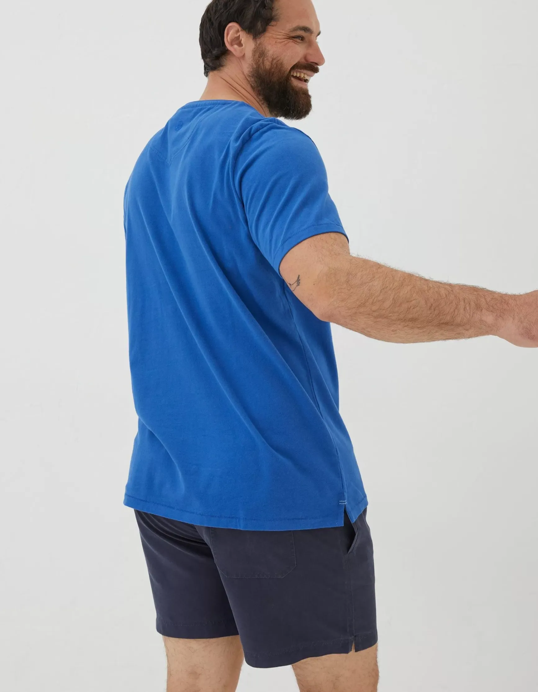 FatFace Sail Boat Sketch T-Shirt|Men T-Shirts