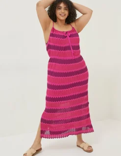 FatFace Samantha Stripe Knitted Dress|Women Dresses