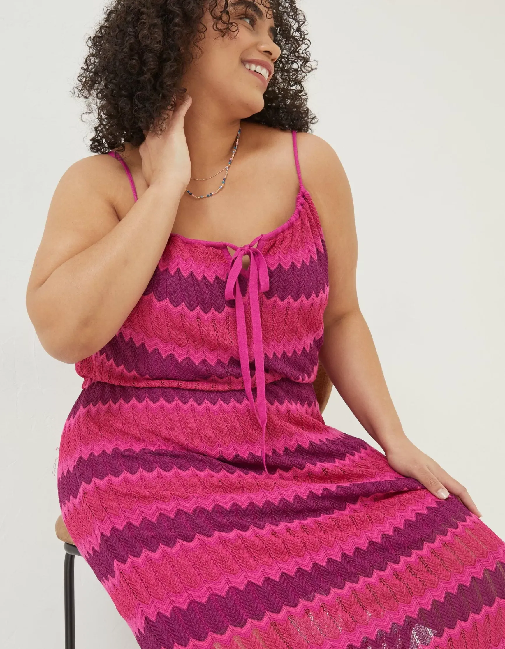 FatFace Samantha Stripe Knitted Dress|Women Dresses