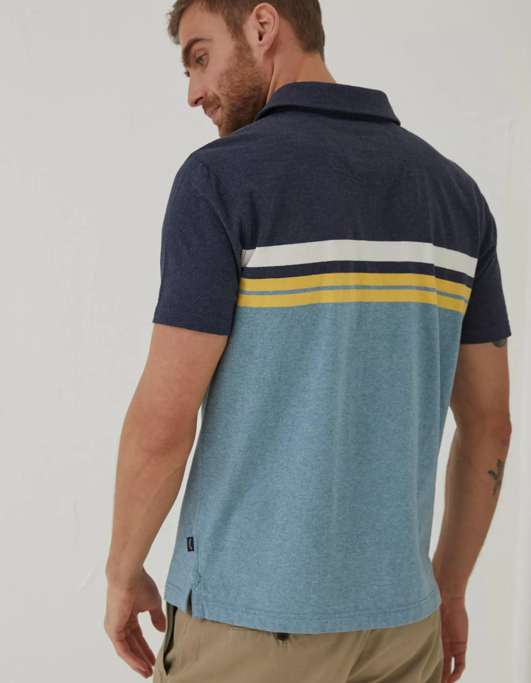FatFace Sandford Chest Stripe Polo|Men T-Shirts