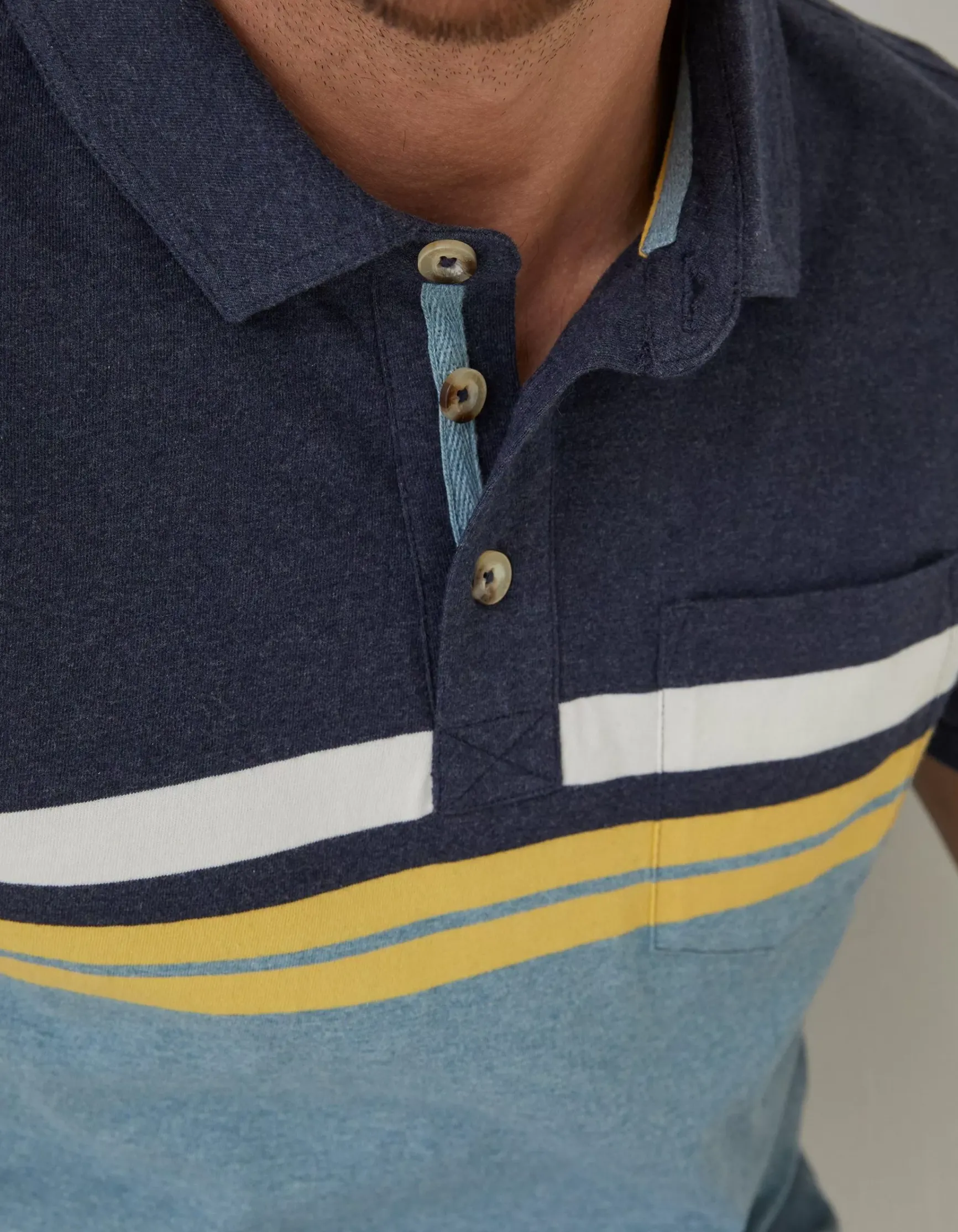 FatFace Sandford Chest Stripe Polo|Men T-Shirts