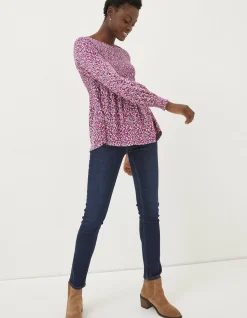 FatFace Sara Animal Texture Top|Women Tops & T-Shirts
