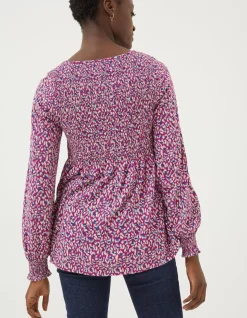 FatFace Sara Animal Texture Top|Women Tops & T-Shirts