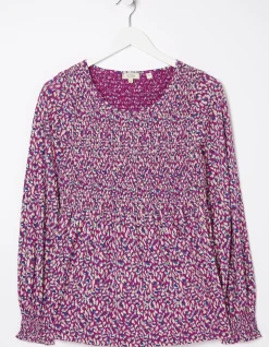 FatFace Sara Animal Texture Top|Women Tops & T-Shirts