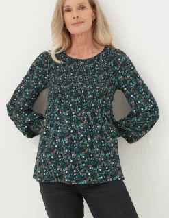 FatFace Sara Evergreen Top|Women Tops & T-Shirts