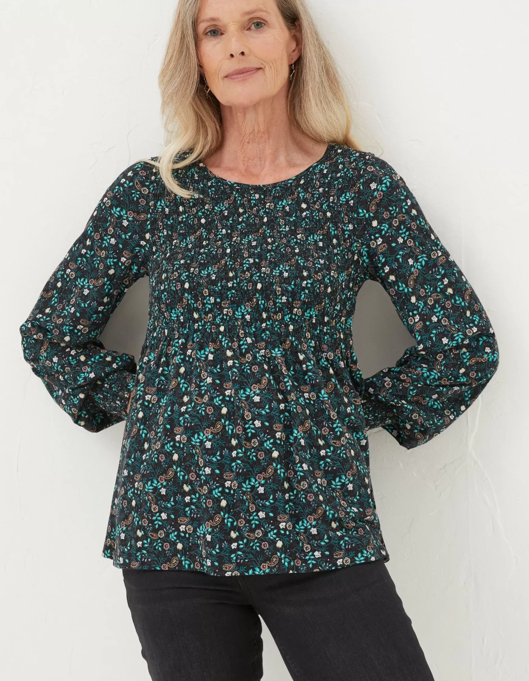 FatFace Sara Evergreen Top|Women Tops & T-Shirts