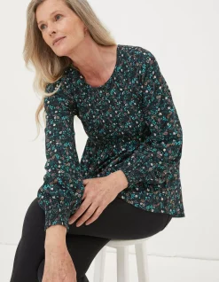 FatFace Sara Evergreen Top|Women Tops & T-Shirts