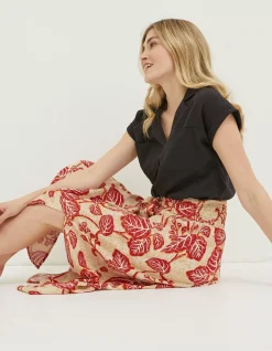 FatFace Sasha Vine Floral Midi Skirt|Women Skirts