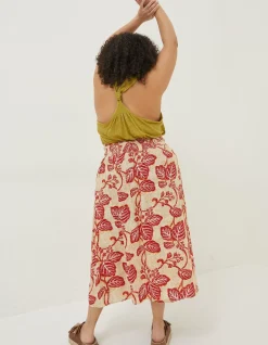 FatFace Sasha Vine Floral Midi Skirt|Women Skirts
