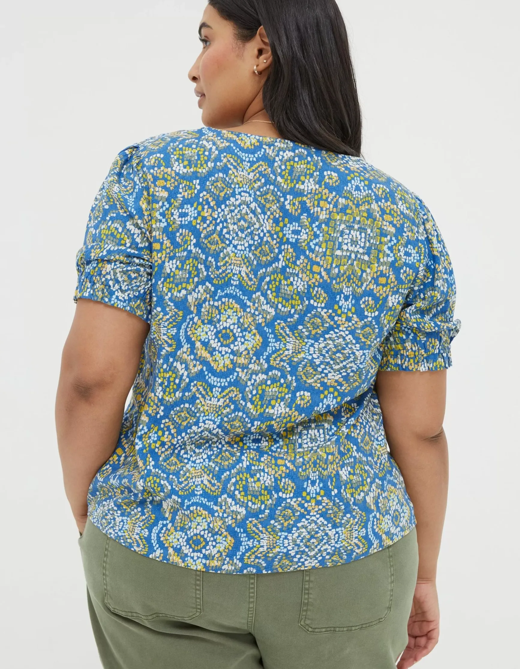 FatFace Savannah Aztec Texture Blouse|Women View All