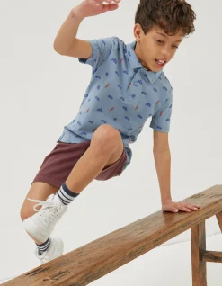 FatFace Sea Creatures Printed Polo Top|Boys View All