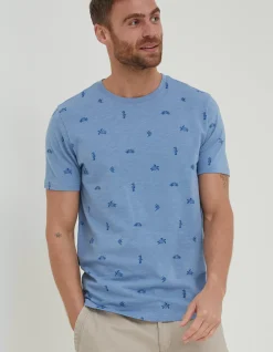 FatFace Sea Print T-Shirt|Men T-Shirts