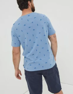 FatFace Sea Print T-Shirt|Men T-Shirts