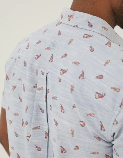 FatFace Seafood Print Shirt|Men Shirts