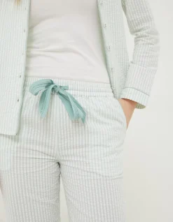 FatFace Seersucker Stripe Bottoms|Women Nightwear & Loungewear