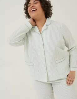 FatFace Seersucker Stripe Pj Shirt|Women Nightwear & Loungewear