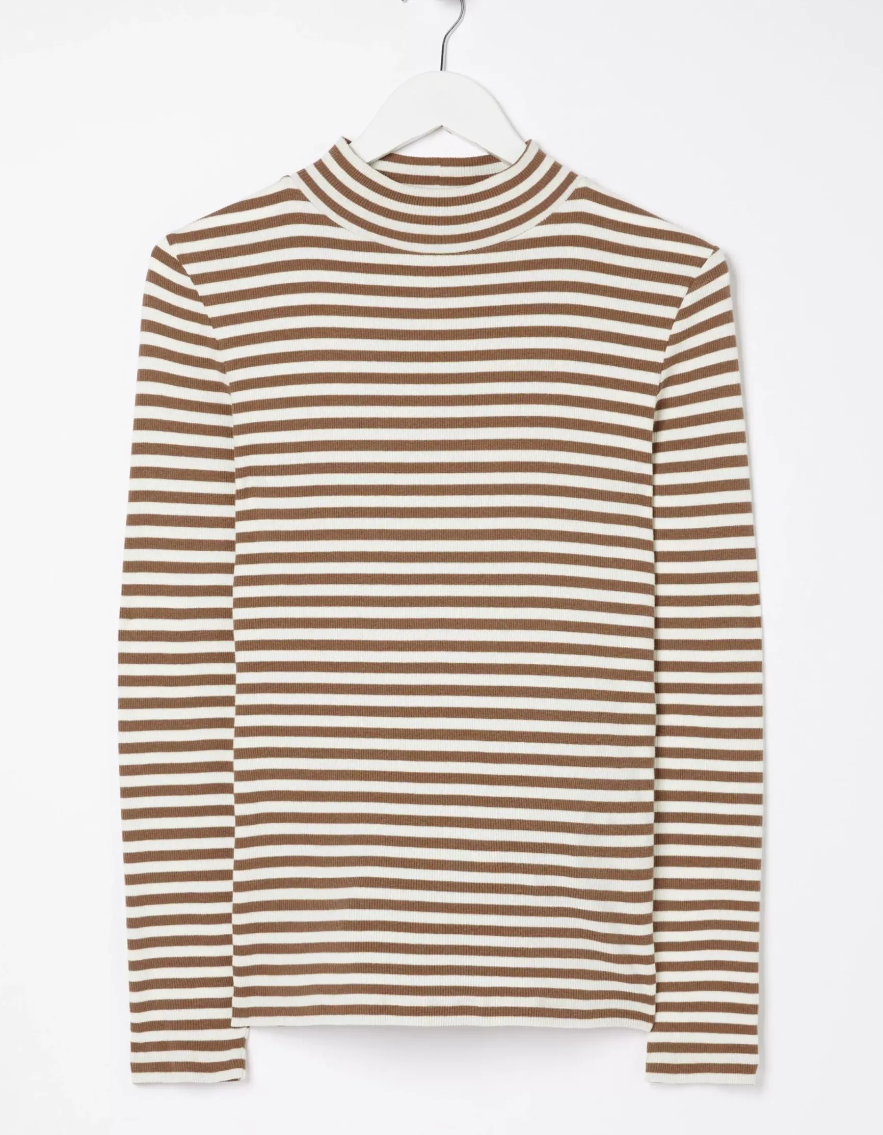 FatFace Selina Stripe Roll Neck Top|Women Tops & T-Shirts