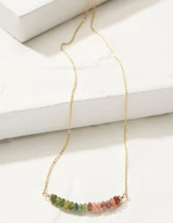 FatFace Semi Precious Disc Necklace|Women View All