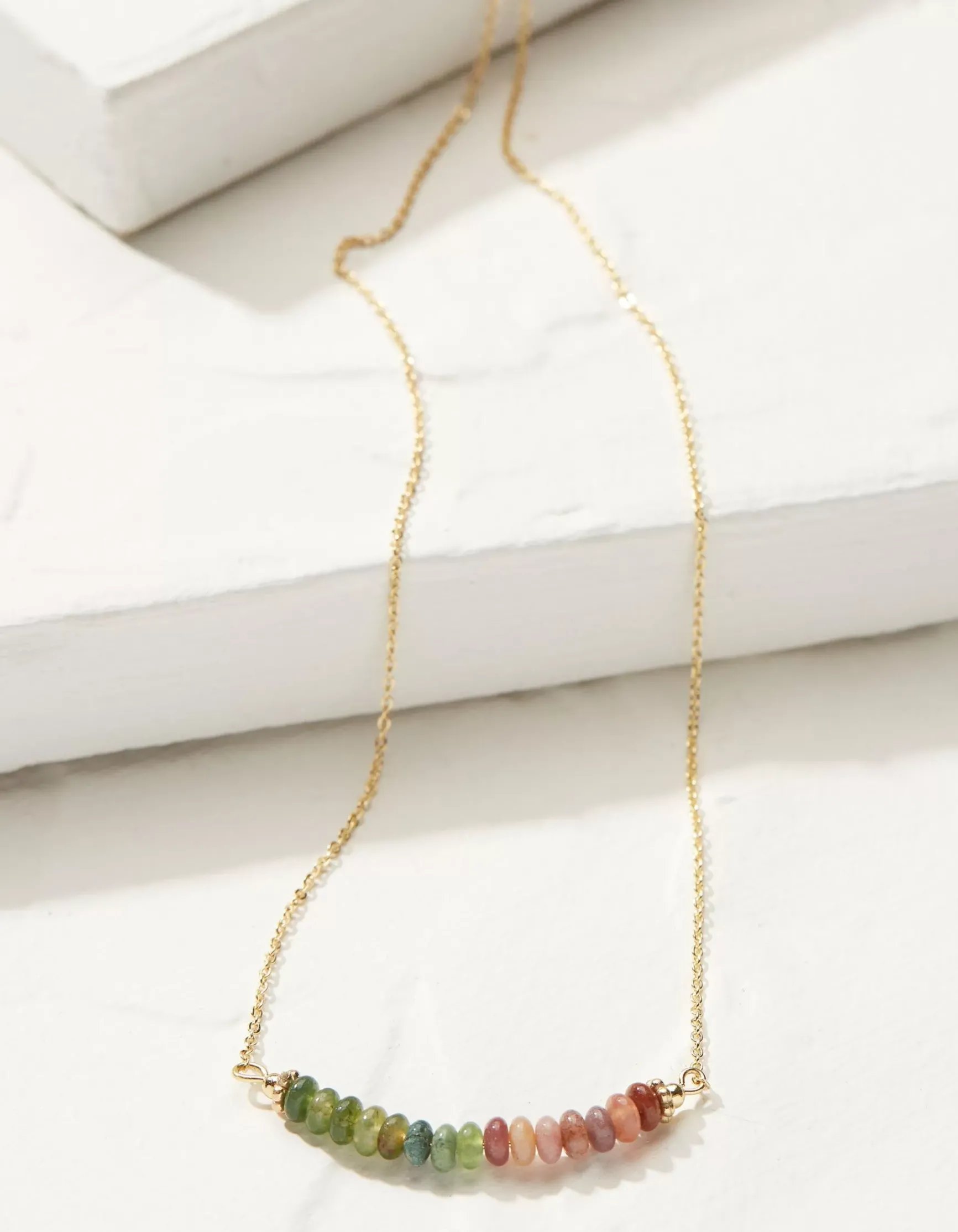 FatFace Semi Precious Disc Necklace|Women View All