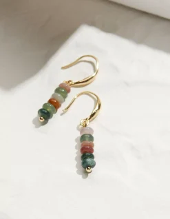 FatFace Semi Precious Drop Earrings|Women View All