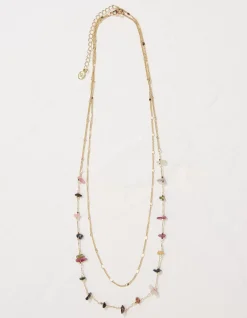 FatFace Semi Precious Layered Necklace|Women View All