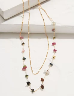 FatFace Semi Precious Layered Necklace|Women View All