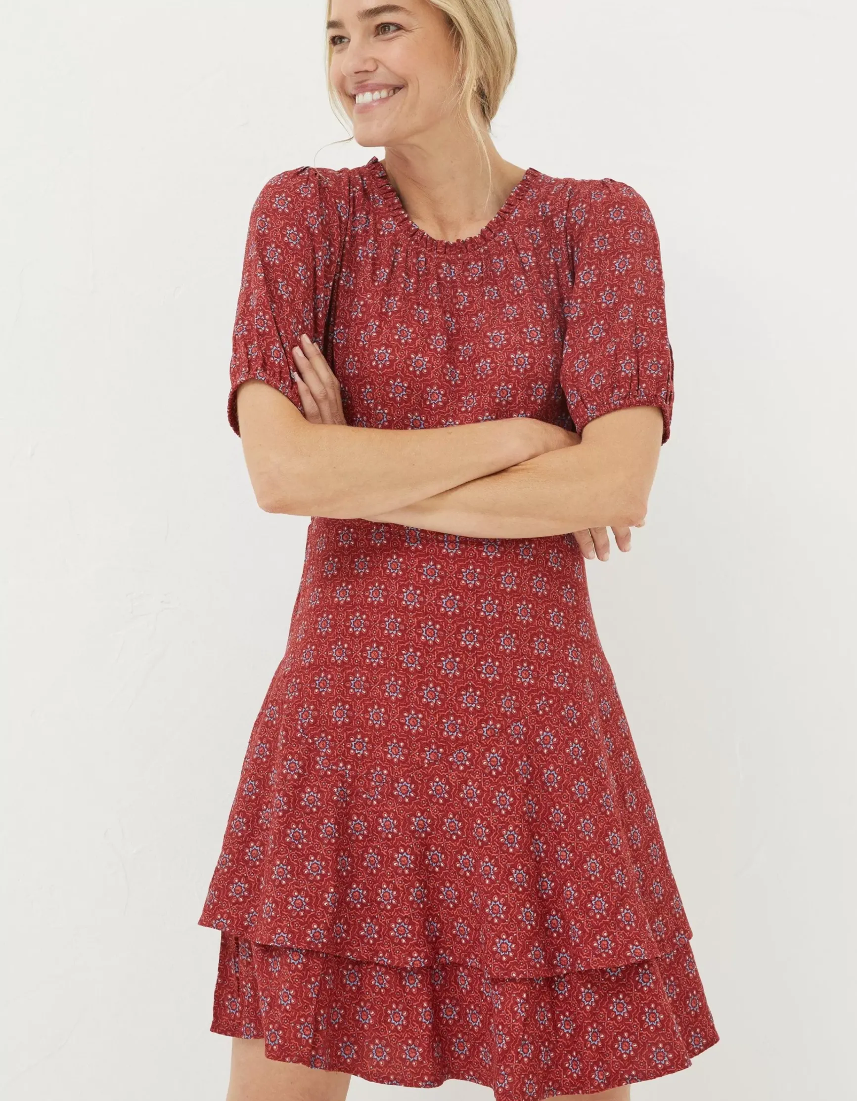 FatFace Shaney Craft Geo Dress|Women Dresses