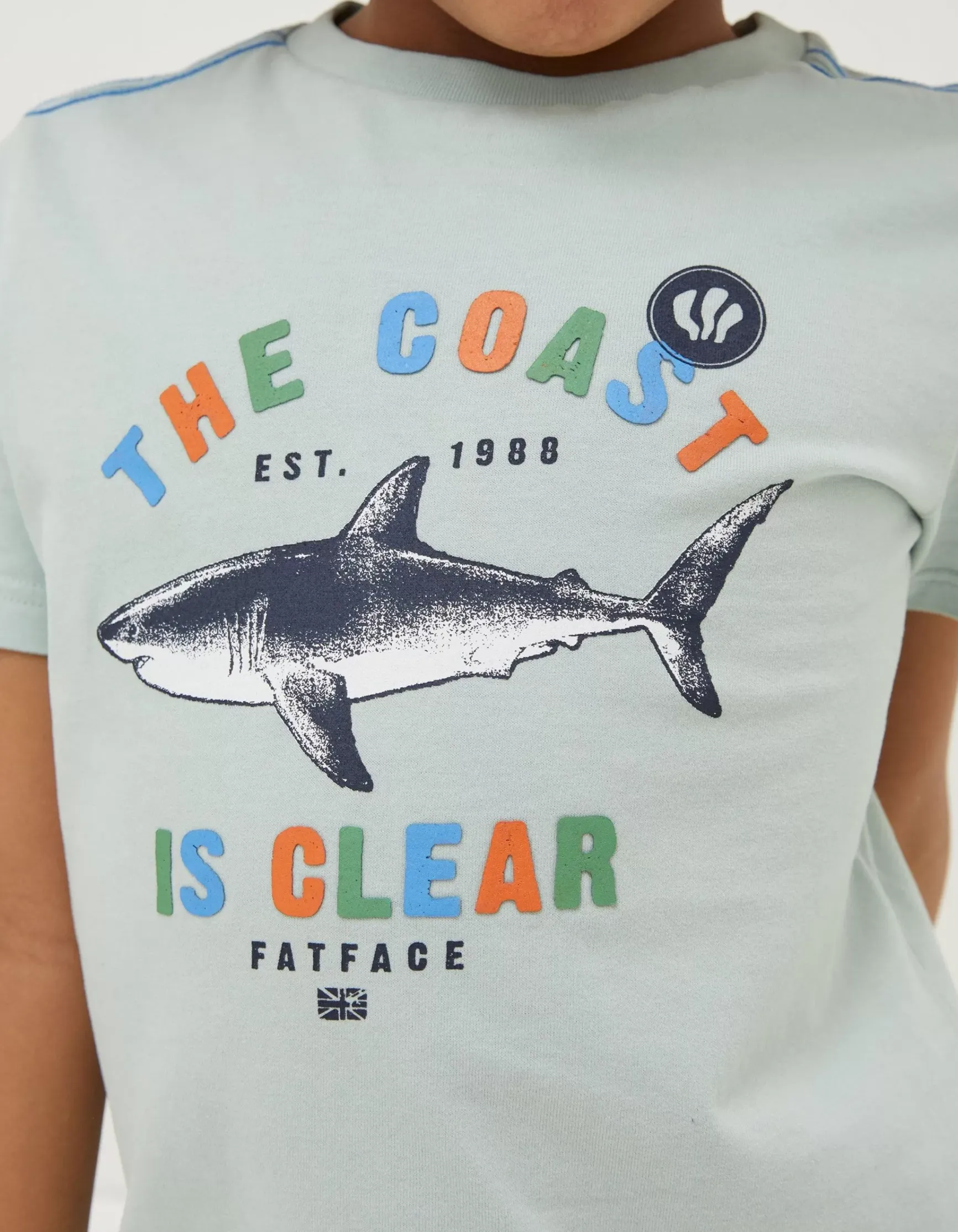 FatFace Shark Coast Jersey T Shirt|Boys View All