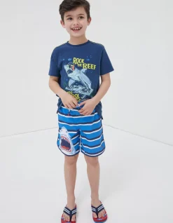 FatFace Shark Graphic Boardies|Boys View All