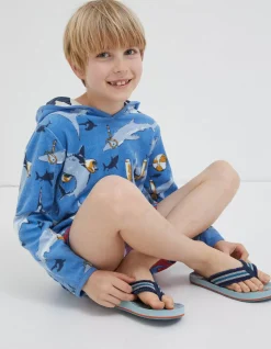 FatFace Shark Towelling Poncho|Boys View All