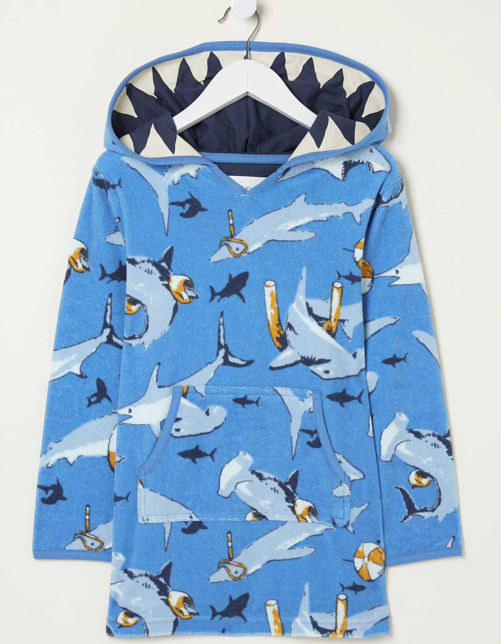 FatFace Shark Towelling Poncho|Boys View All