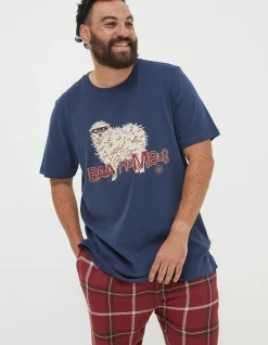 FatFace Shelter Baa Humbug Stevie Sheep T-Shirt|Men View All