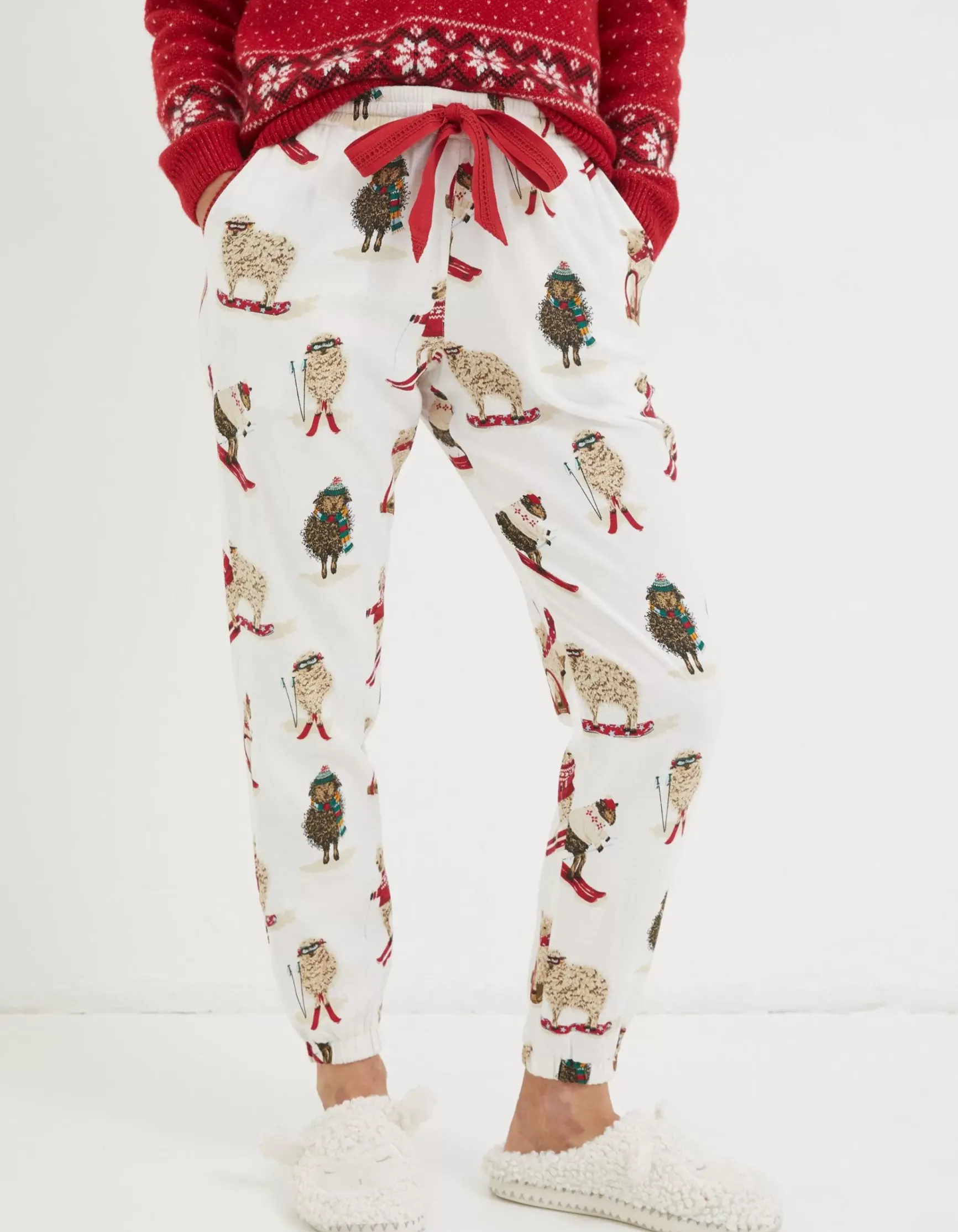 FatFace Shelter Stevie Sheep Cora Pyjama Bottoms|Women Nightwear & Loungewear