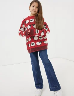 FatFace Shelter Stevie Sheep Crew Neck Jumper|Boys View All