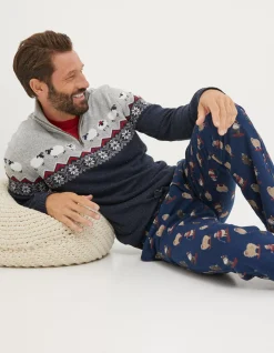 FatFace Shelter Stevie Sheep Half Neck Jumper|Men View All