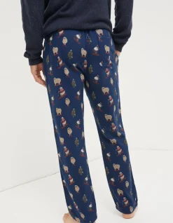 FatFace Shelter Stevie Sheep Print Pyjama Bottoms|Men View All