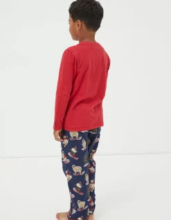 FatFace Shelter Stevie Sheep Pyjama Set|Boys View All