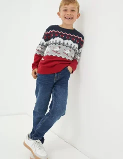 FatFace Shelter Stevie Sheep Ski Jumper|Boys Knitwear