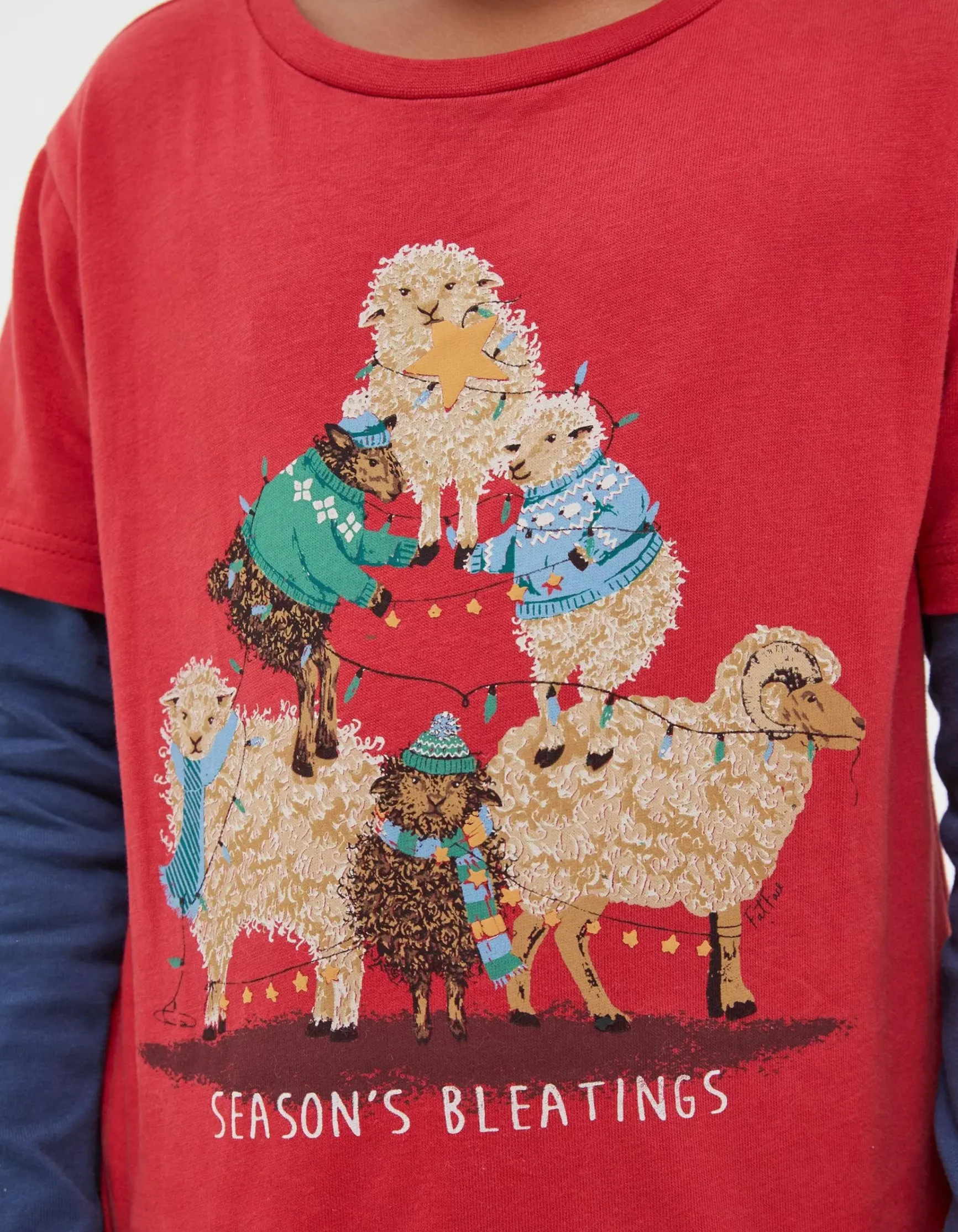FatFace Shelter Stevie Sheep T-Shirt|Boys View All