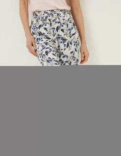 FatFace Shirred Batik Flowers Trousers|Women Trousers & Leggings