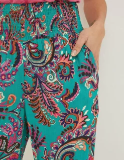 FatFace Shirred Festival Trousers|Women Trousers & Leggings