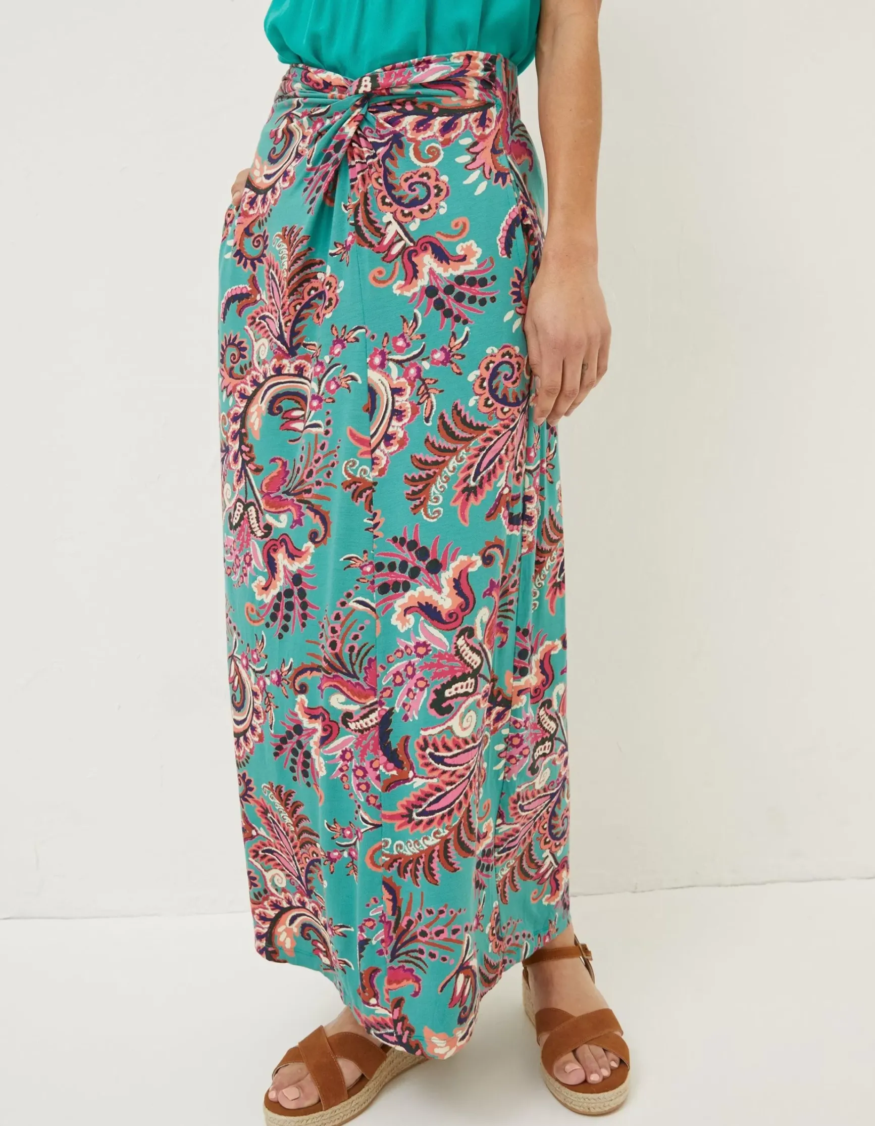 FatFace Shona Festival Jersey Maxi Skirt|Women Skirts
