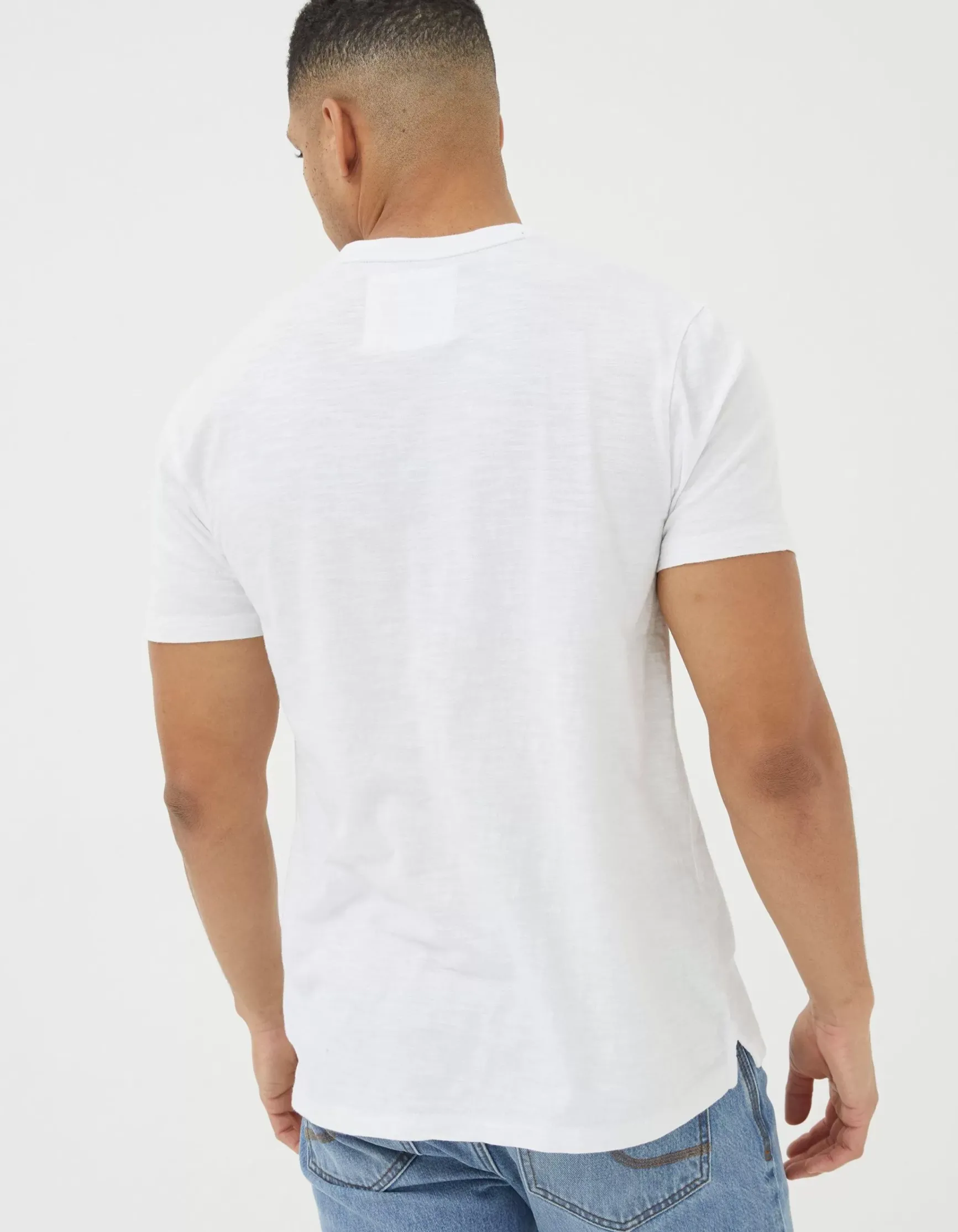 FatFace Short Sleeve Slub Henley T-Shirt|Men View All