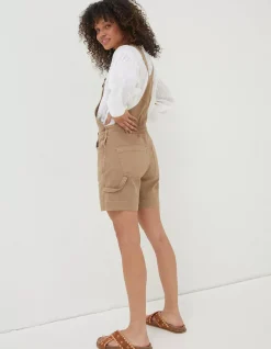 FatFace Shortie Canvas Dungarees|Women Jumpsuits & Playsuits