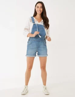FatFace Shortie Dungarees|Women Jumpsuits & Playsuits