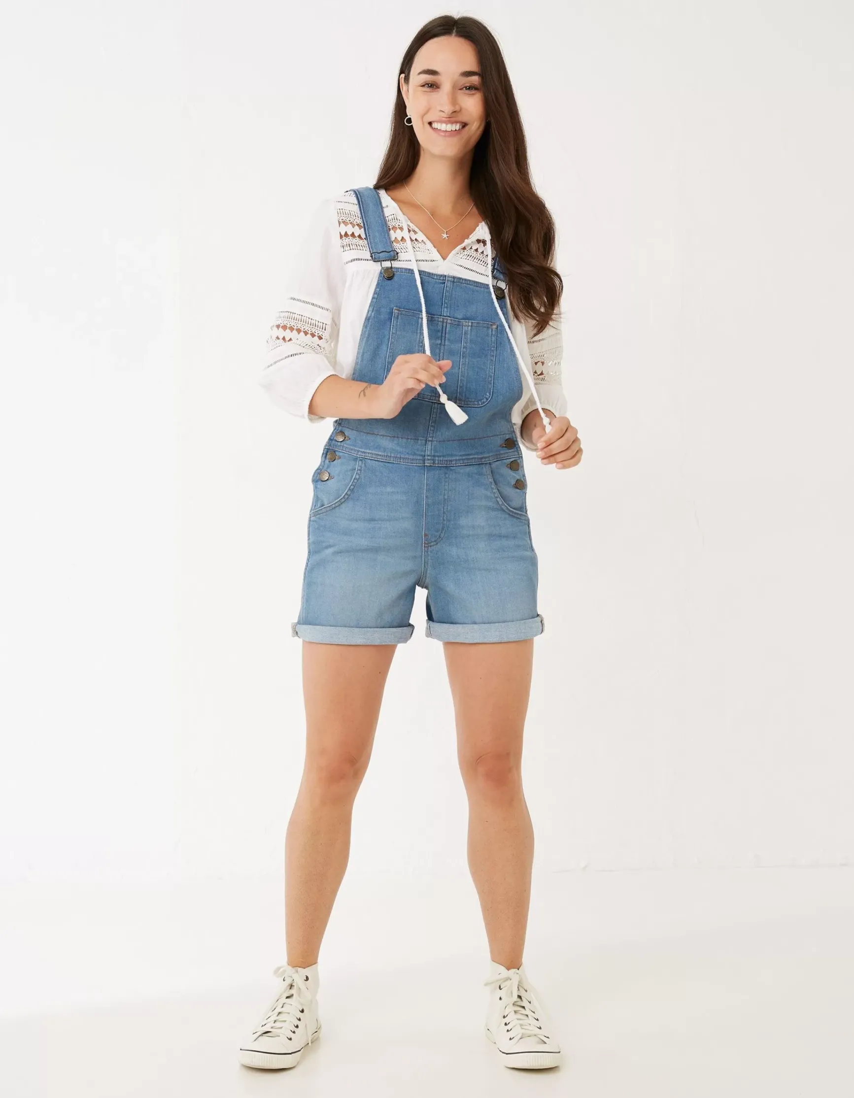 FatFace Shortie Dungarees|Women Jumpsuits & Playsuits