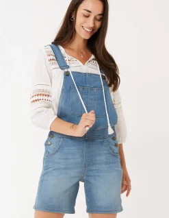 FatFace Shortie Dungarees|Women Jumpsuits & Playsuits